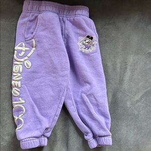 Disney 100 Purple Kids Sweatpants with Mickey